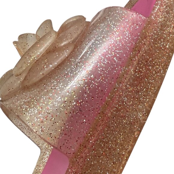 Kate Spade Splash Glitter Rubber Jelly Slip On Sandals Slides Women's Size 9 - Picture 8 of 10